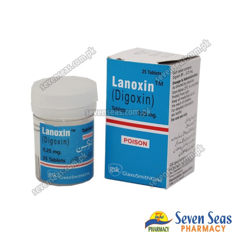 Lanoxin Tab 0 25mg 1x25 Seven Seas Pharmacy Pakistan
