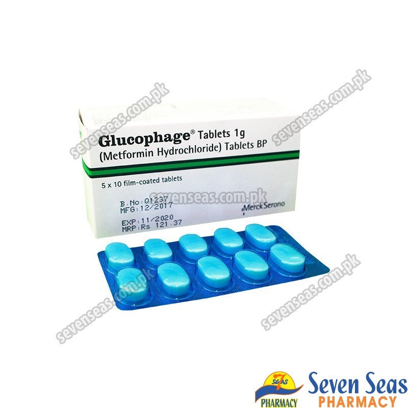 GLUCOPHAGE TAB 1GM (5X10)