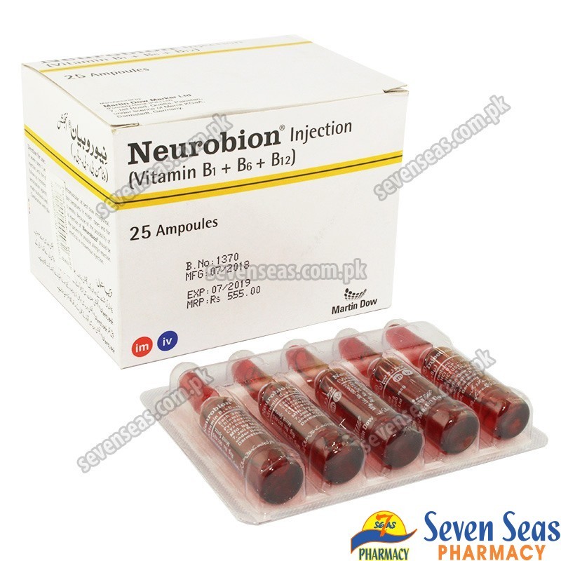 NEUROBION INJ (25X3ML) Seven Seas Pharmacy Pakistan.
