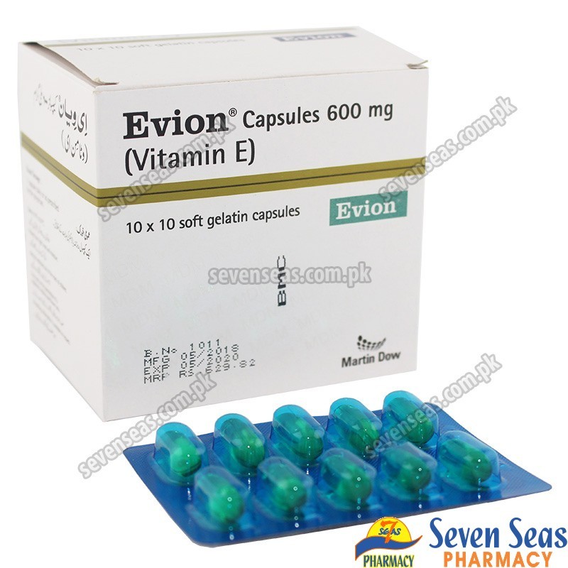EVION CAP 600MG (10X10) - Seven Seas Pharmacy - Pakistan Online Pharmacy -  Lahore