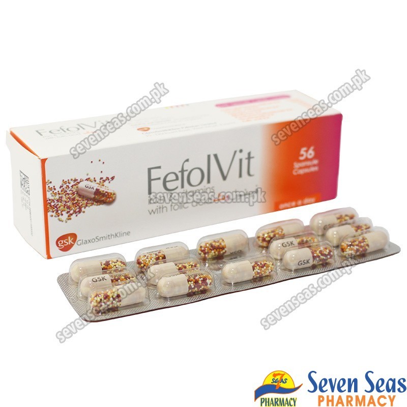 FEFOL VIT CAP (1X56) - Seven Seas Pharmacy - Pakistan Online Pharmacy -  Lahore