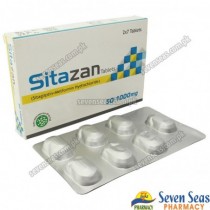 SITAZAN TAB 50/1000MG (1X14)