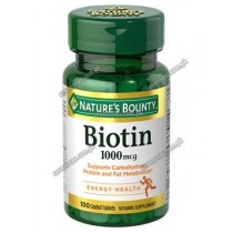 Nature's Bounty BIOTIN 1000MCG (1X100 tablets)