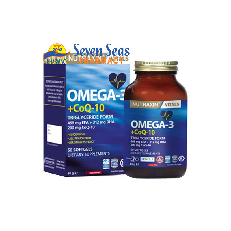 NUTRAXIN OMEGA-3+COQ10 SOF  (1X60)
